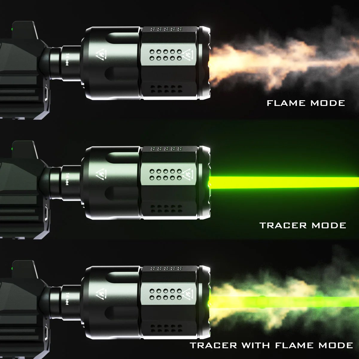 EMG x Strike Industries Compensator Built-In ESHOOTER Flare Mono Tracer Unit (V804)