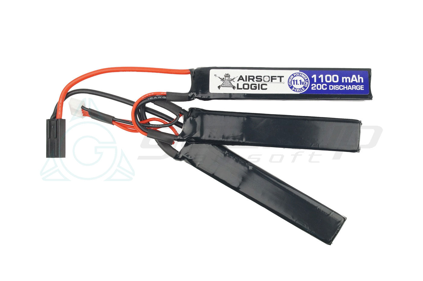AIRSOFT LOGIC 11.1V Li-po Battery 1100maH (Triplet)