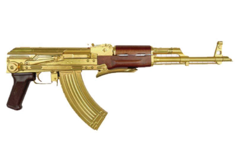 E&L AKMS 24K GOLD PLATED AEG AIRSOFT RIFLE (10 YEARS ANNIVERSARY LIMITED EDITION)
