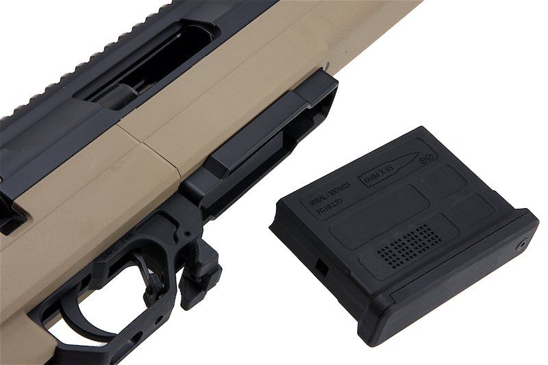 EMG Helios EV01 Bolt Action Airsoft Sniper Rifle - Dark Earth (Co2 Magazine Version)