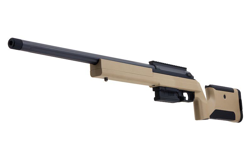 EMG Helios EV01 Bolt Action Airsoft Sniper Rifle - Dark Earth (Co2 Magazine Version)