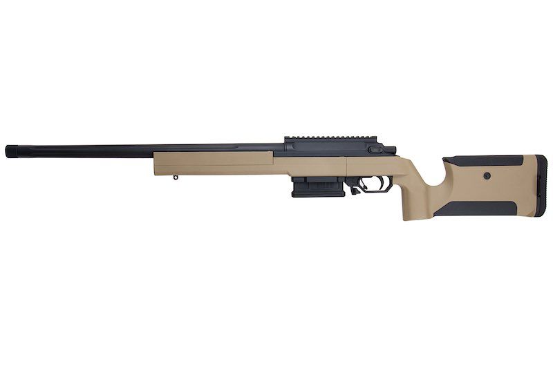 EMG Helios EV01 Bolt Action Airsoft Sniper Rifle - Dark Earth (Co2 Magazine Version)