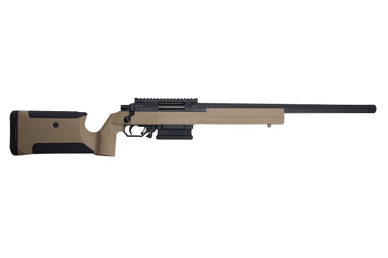 EMG Helios EV01 Bolt Action Airsoft Sniper Rifle - Dark Earth (Co2 Magazine Version)