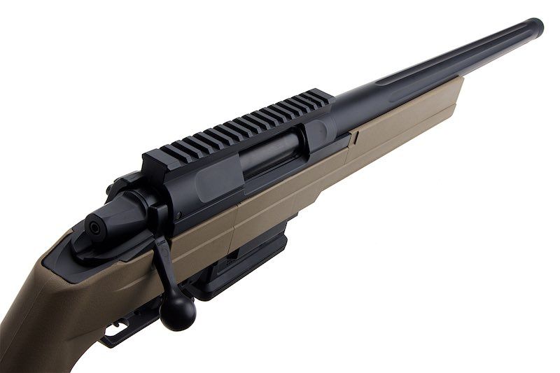EMG Helios EV01 Bolt Action Airsoft Sniper Rifle - Dark Earth (Co2 Magazine Version)