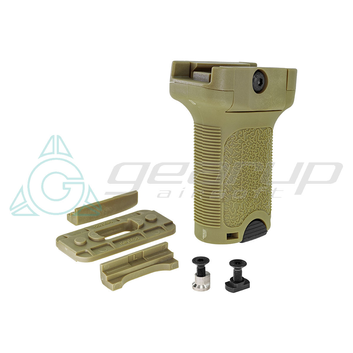 BCM style Vertical Grip for 20mm & KeyMod & M-LOK (BK/Tan)