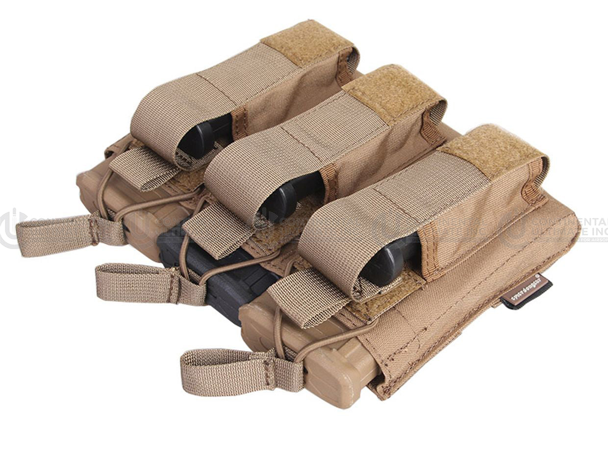 Emerson Gear 5.56mm M4-Pistol Triple Open-Top Magazine Pouch-BK