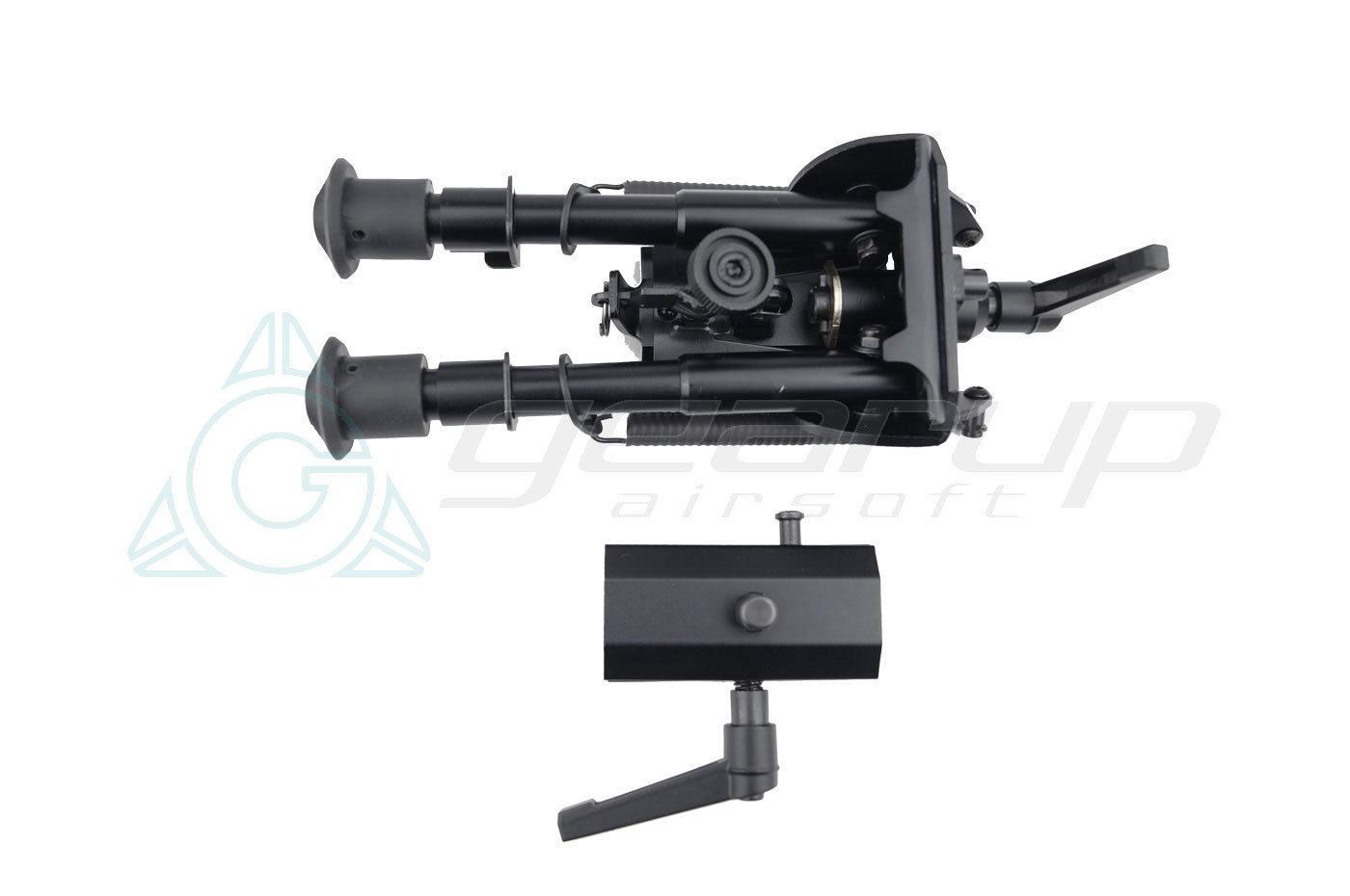 Swinging Bipod w-20mm QD turnable attachment 6”