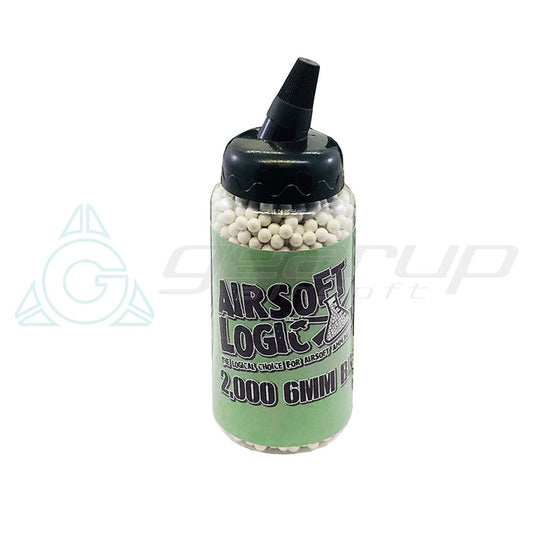 Airsoft Logic 0.25G BIO TRACER BB (2000CT Bottle) GREEN