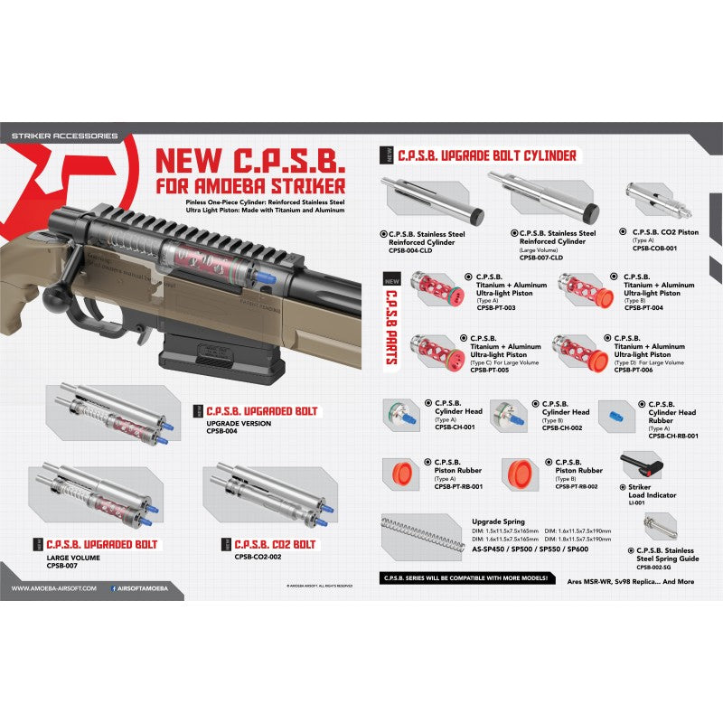 Striker High Volume COMPACT POWER SPRING BOLT CPSB007 ( UPGRADED VERSION )