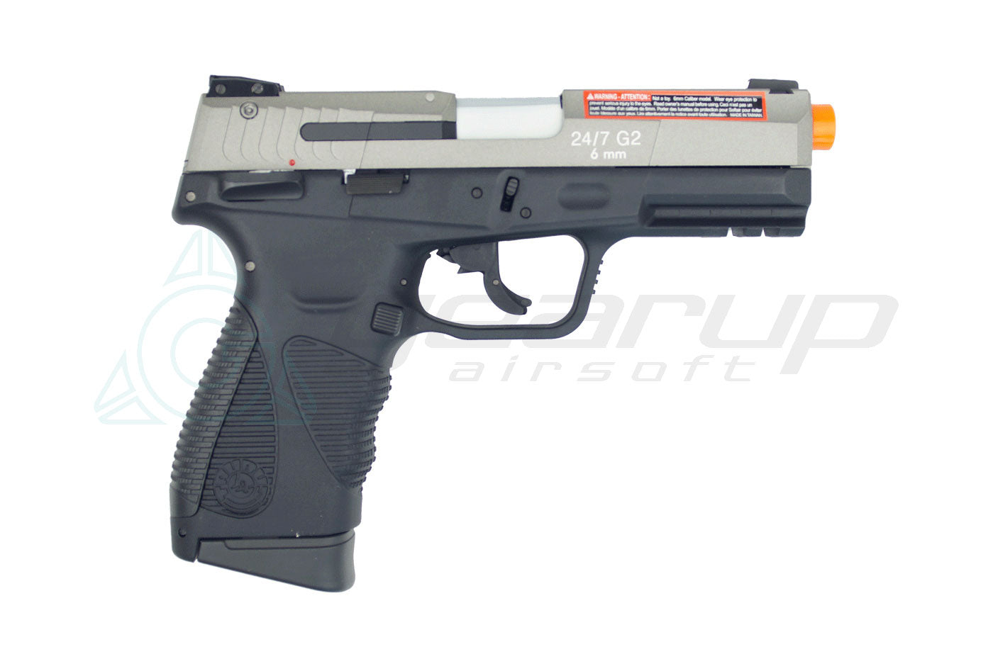 CYBERGUN Taurus PT 24-7 GEN 2 CO2 Blowback, Metal Slide- Silver-Blk