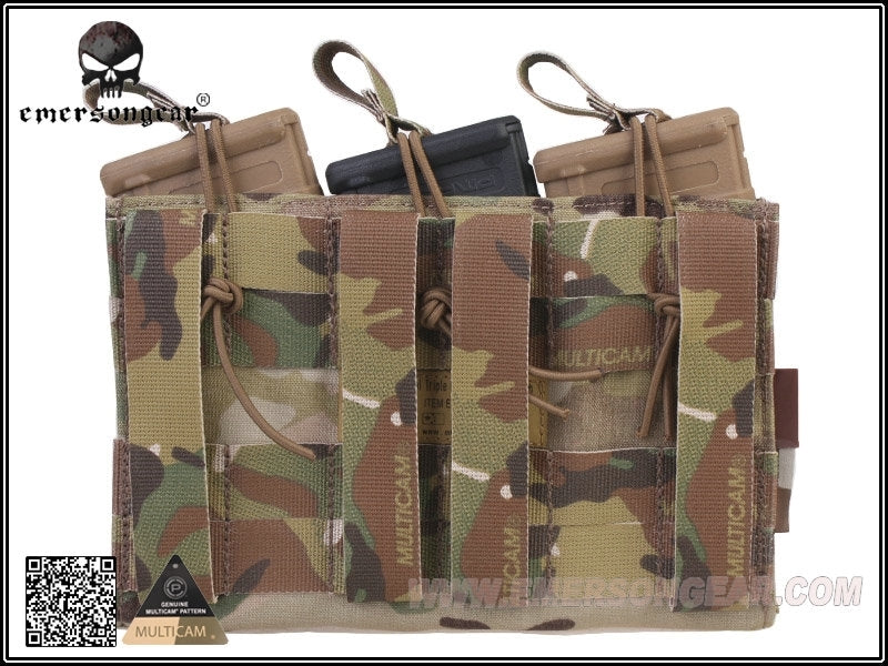 Emerson Gear 5.56mm M4-Pistol Triple Open-Top Magazine Pouch-MC500D