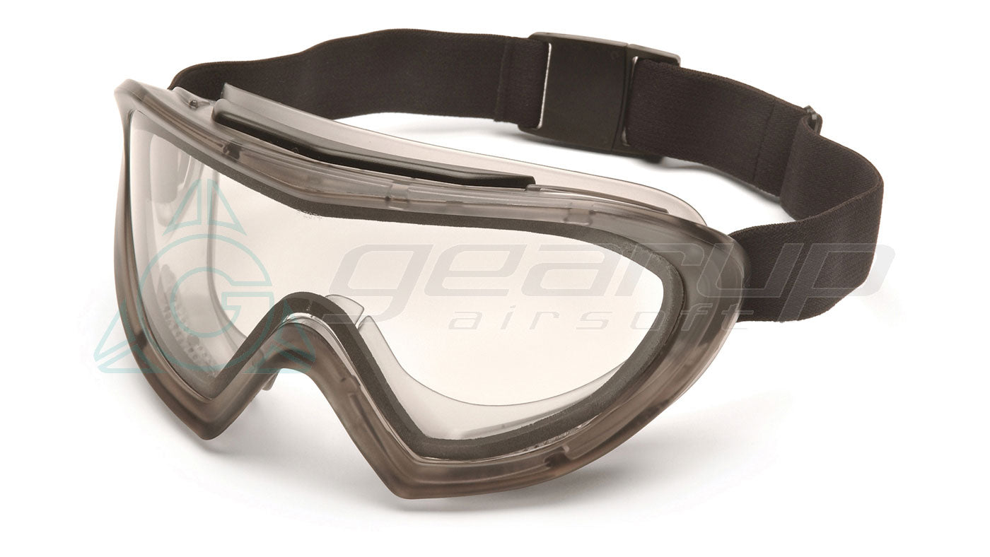 Pyramex Capstone Gray Frame-Clear H2MAX Anti-Fog Lens