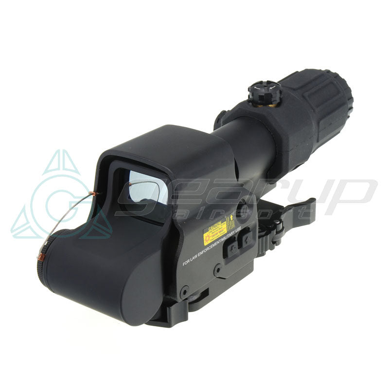 Prime Optic Sight Combo with G33 3x Magnifier and XPS 3-2 Red - Green Dot, QD mount (Black)