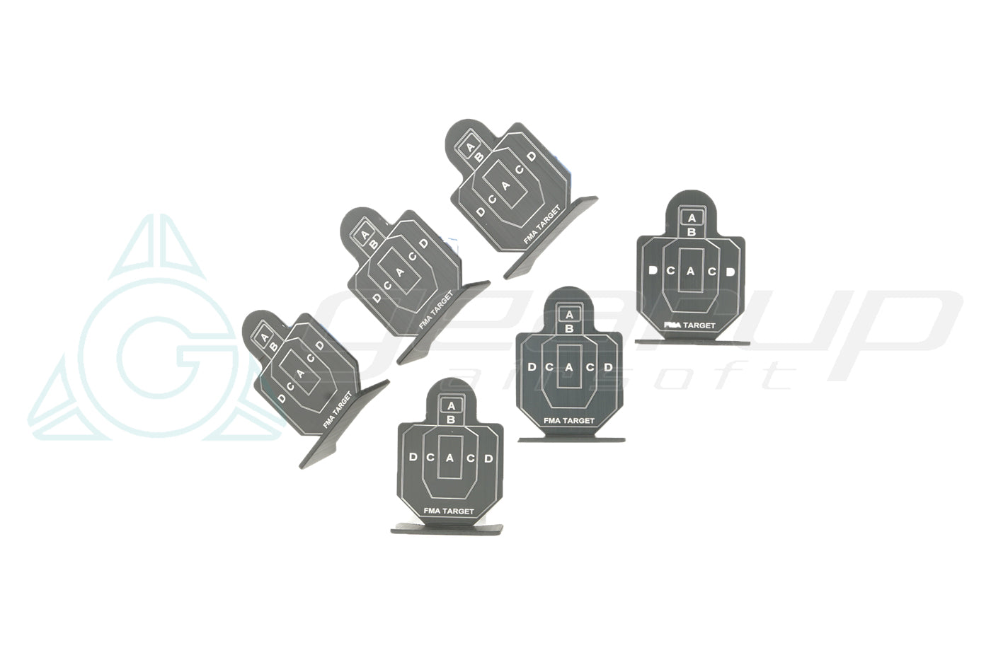 METAL AIRSOFT TARGET TYPE 2 (GROUP OF SIX)