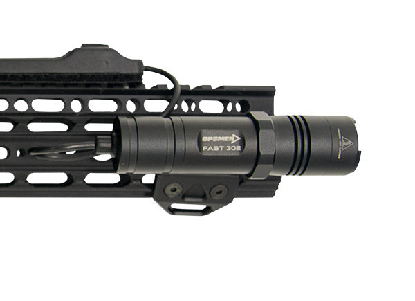 Opsmen Weapons Mounted Flashlight for M-Lok System 400 Lumens BK
