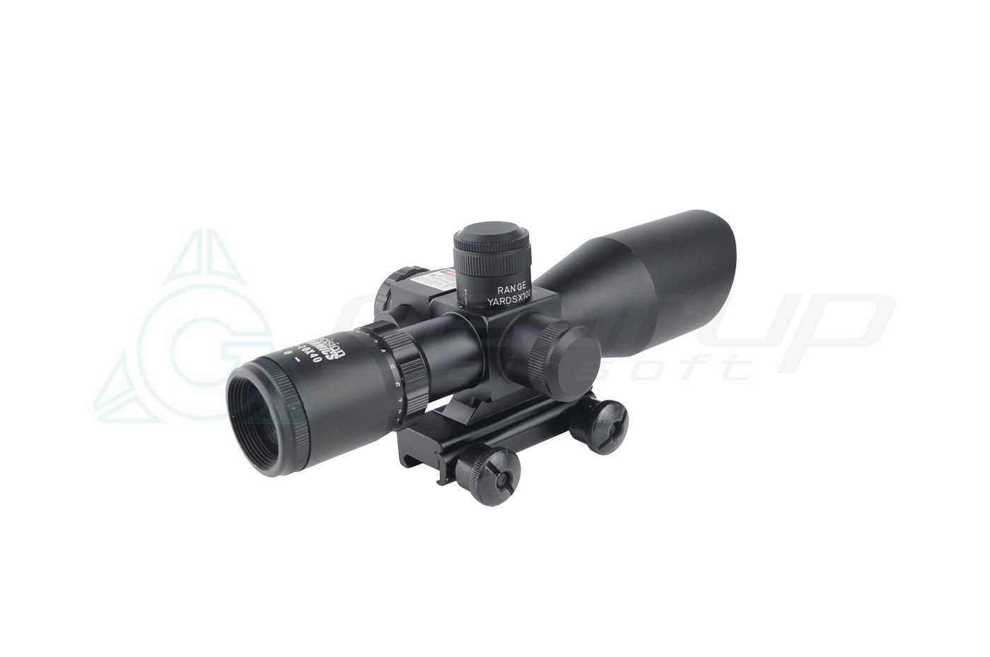 PRECISION DYNAMICS 2.5-10x40 Red Laser Scope