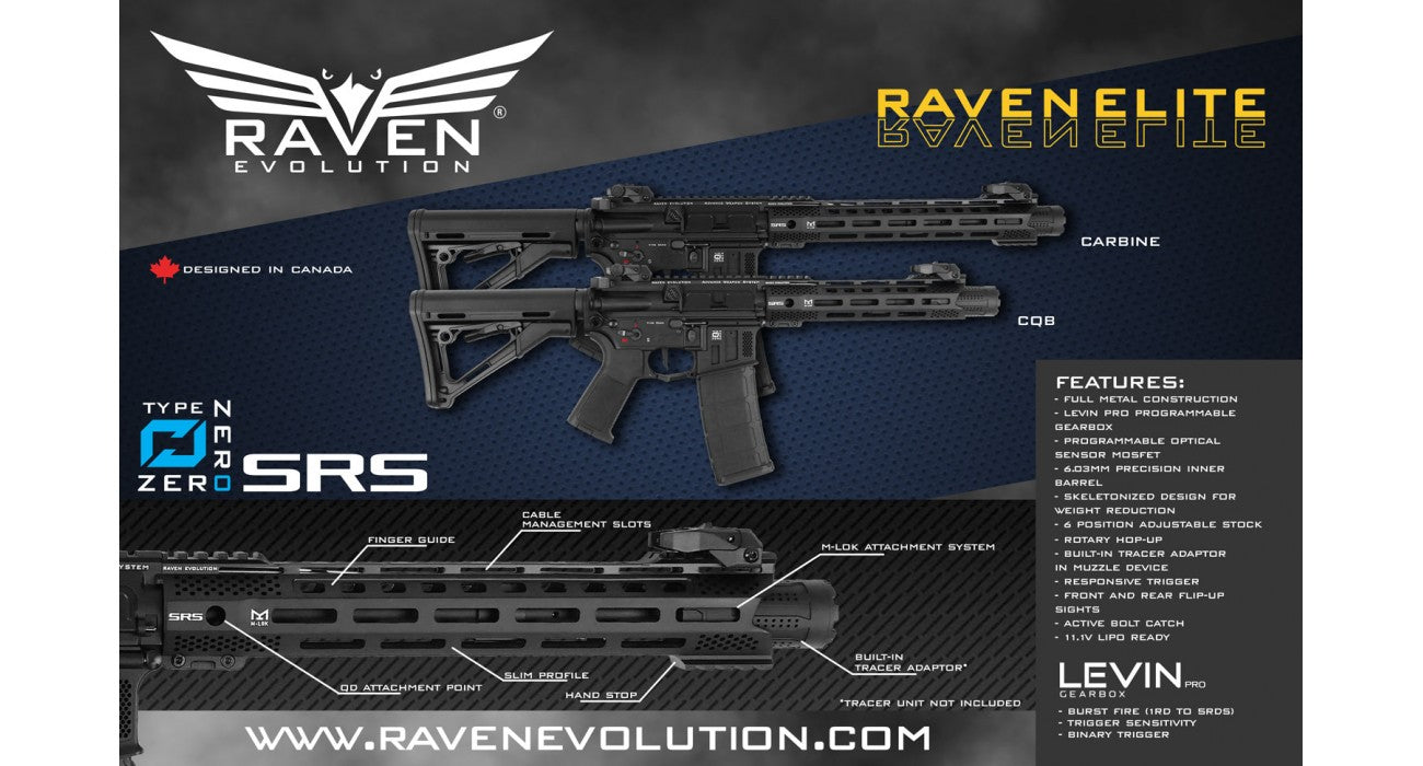 RAVEN ELITE TYPE ZERO SRS CARBINE BK