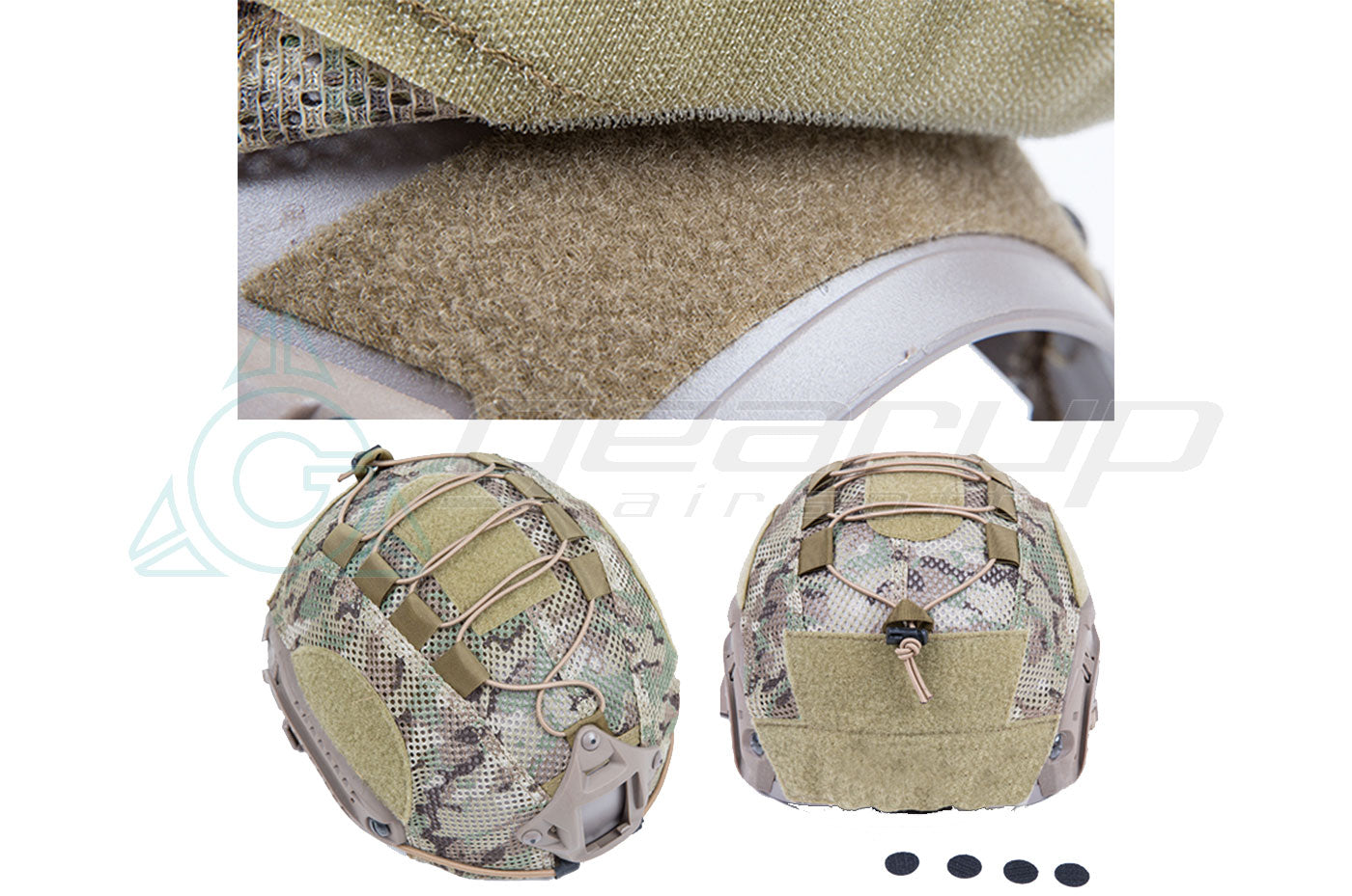 KROUSIS BALLISTIC STYLE HELMET COVER BK L