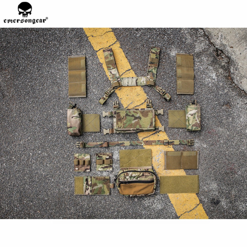 Emerson Gear Copperhead Micro Fight Chissis MK3 Chest Rig-BK