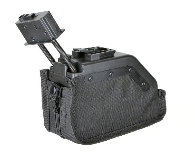 RAVEN 2000RD LMG Drum Mag with electronic auto winding BK