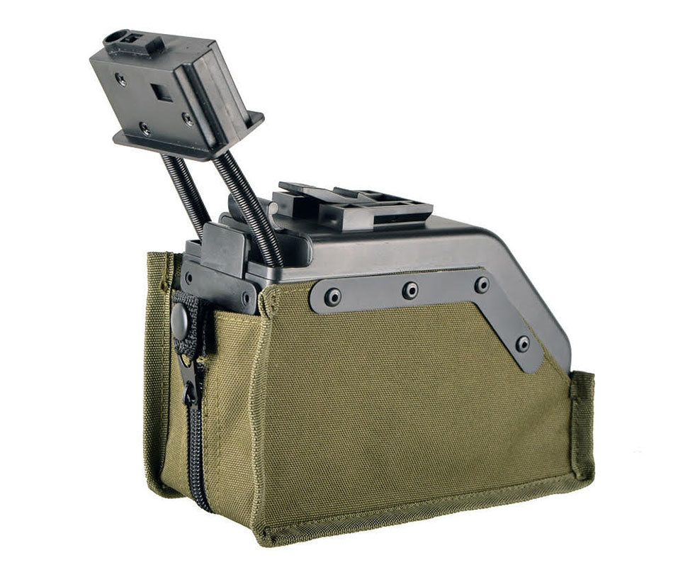 RAVEN 2000RD LMG Drum Mag with electronic auto winding OD