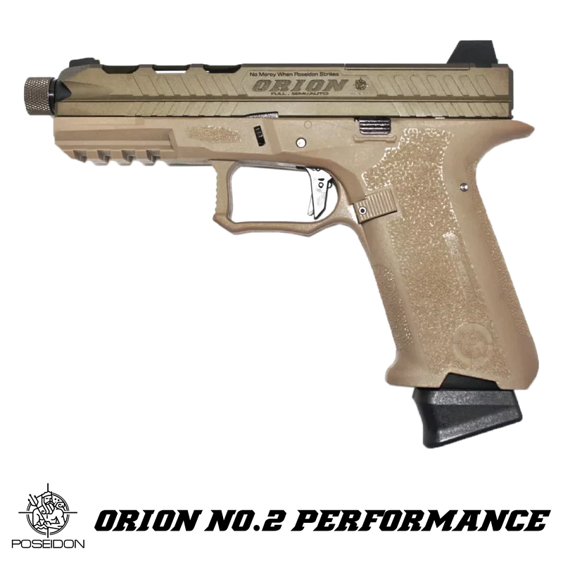 Poseidon Orion No.2 Performance Airsoft GBB Pistol (Black/Tan)