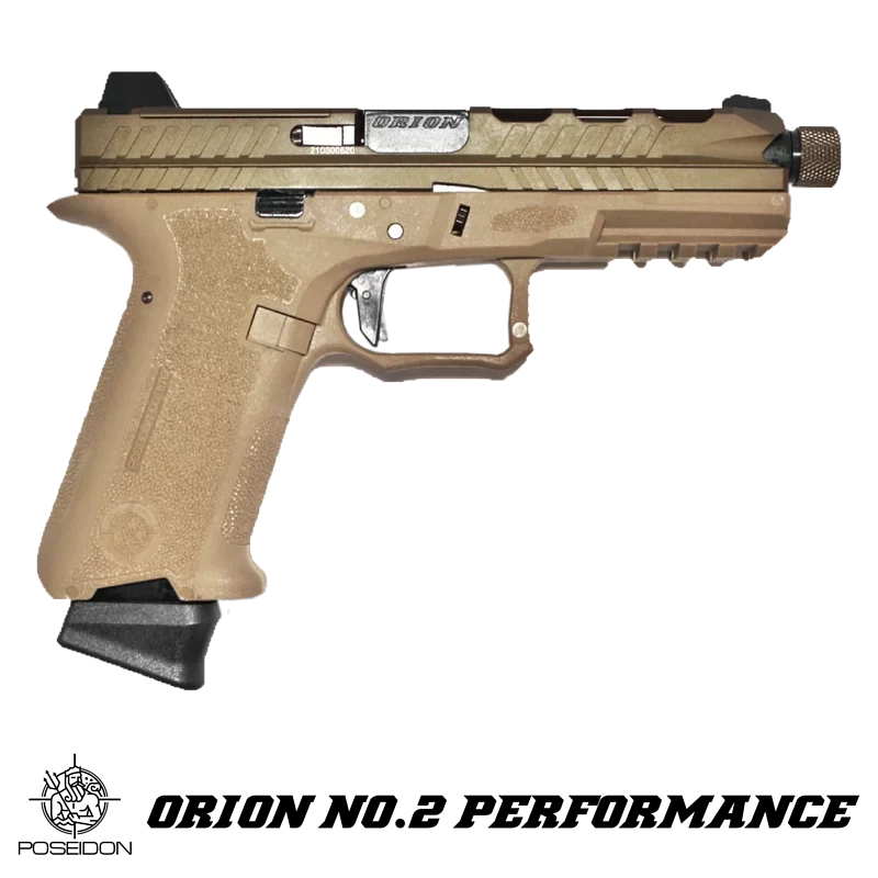 Poseidon Orion No.2 Performance Airsoft GBB Pistol (Black/Tan)