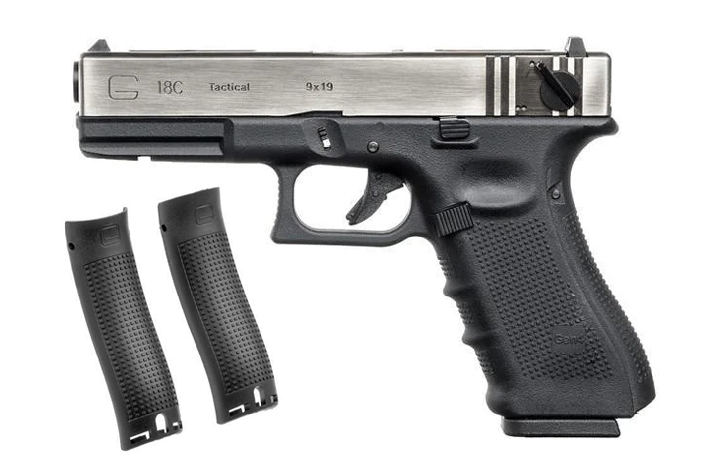 WE G18 GEN 4 SILVER-W EXTENDED BARREL