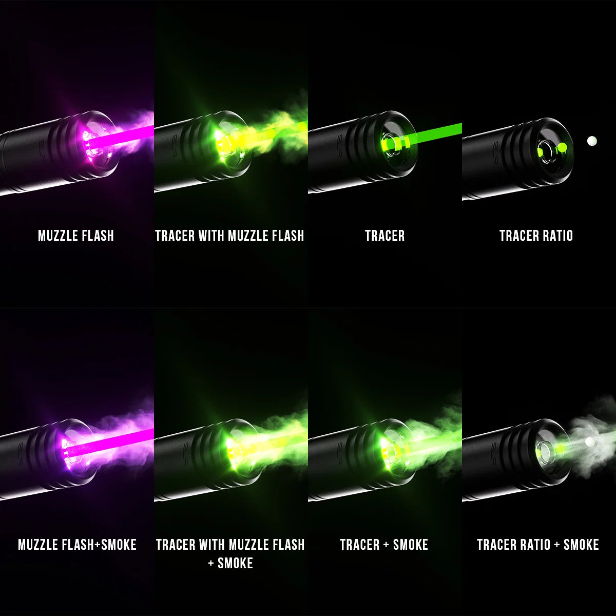LANCER TACTICAL x SLR N.O.T.A.S. Faux Suppressor Built-in Flare Smoky BT Tracer (V904)
