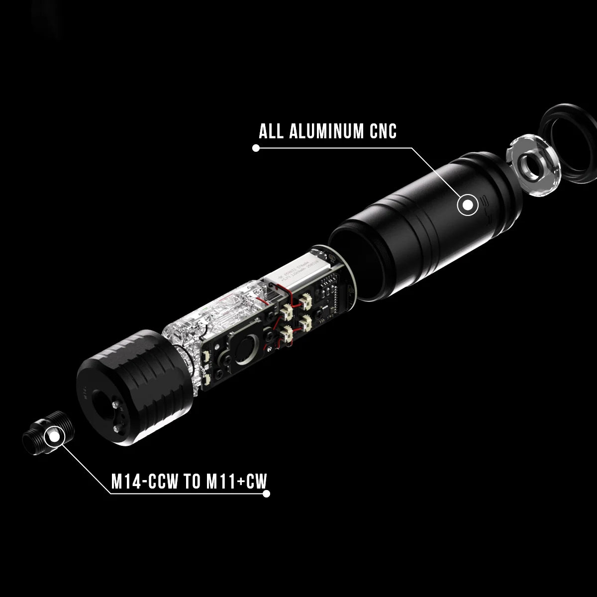 LANCER TACTICAL x SLR N.O.T.A.S. Faux Suppressor Built-in Flare Smoky BT Tracer (V904)