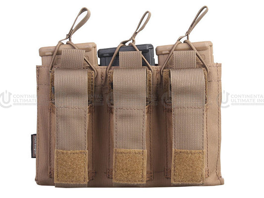 Emerson Gear 5.56mm M4-Pistol Triple Open-Top Magazine Pouch-CB