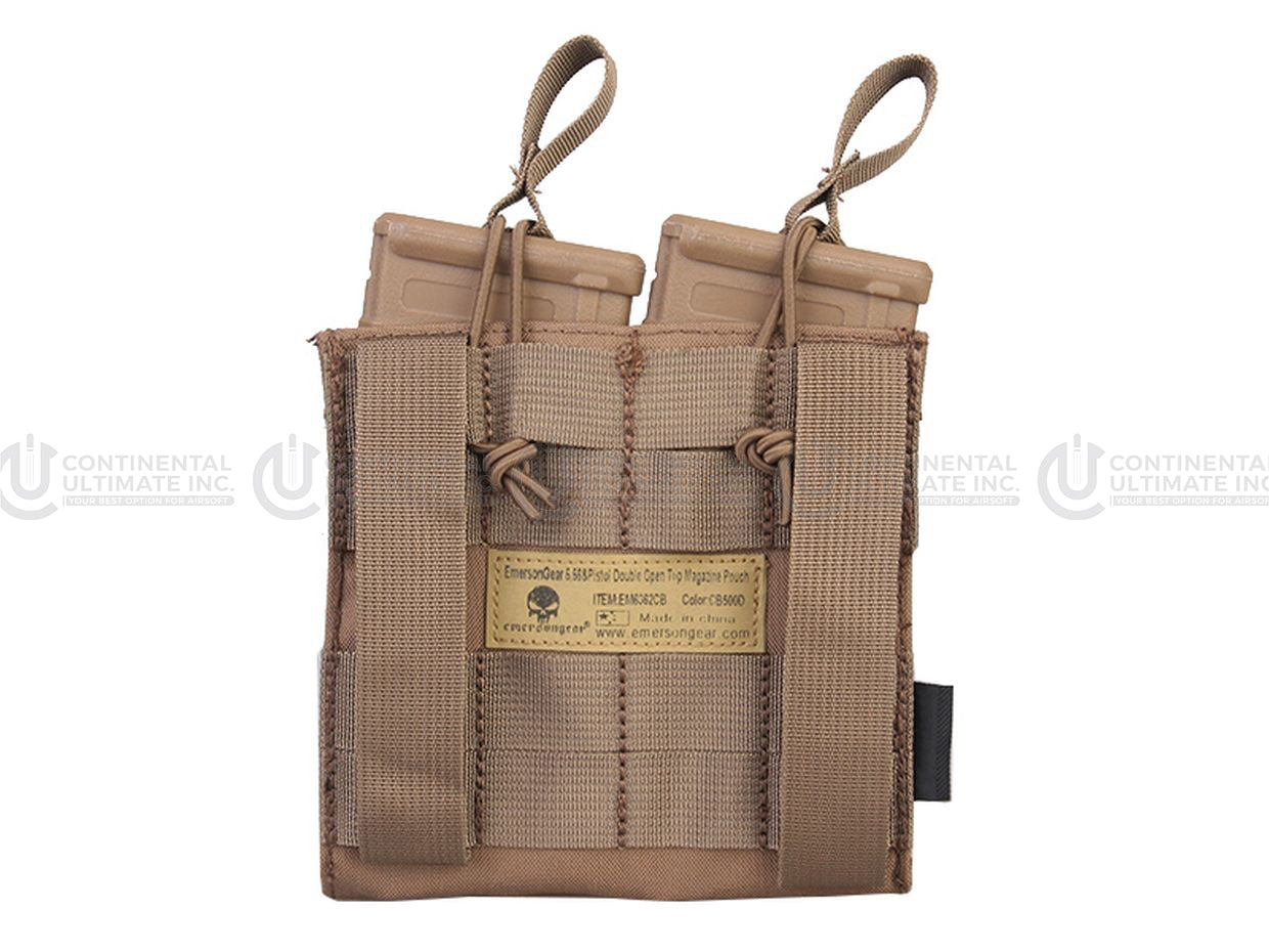 Emerson Gear 5.56mm M4-Pistol Double Open-Top Magazine Pouch-BK