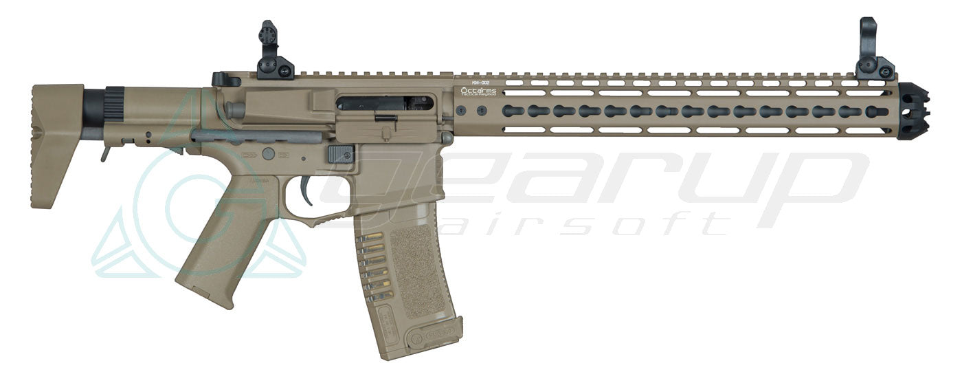 AMOEBA AM-016 AEG with 13.5" M4 Keymod Handguard – DE