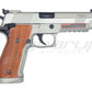 CYBERGUN Sig Sauer P226 X5 CO2 Full Metal Blowback- Silver-Wood Style Grip