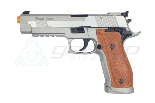 CYBERGUN Sig Sauer P226 X5 CO2 Full Metal Blowback- Silver-Wood Style Grip