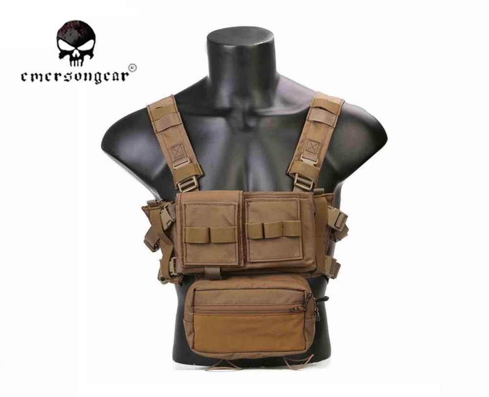 Emerson Gear Copperhead Micro Fight Chissis MK3 Chest Rig-Tan