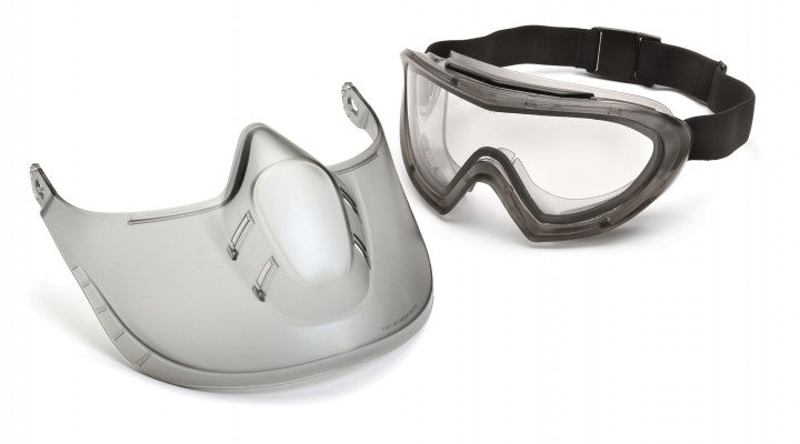 Pyramex Dual Capstone H2X Anti-fog Goggle with Clear Capstone Shield