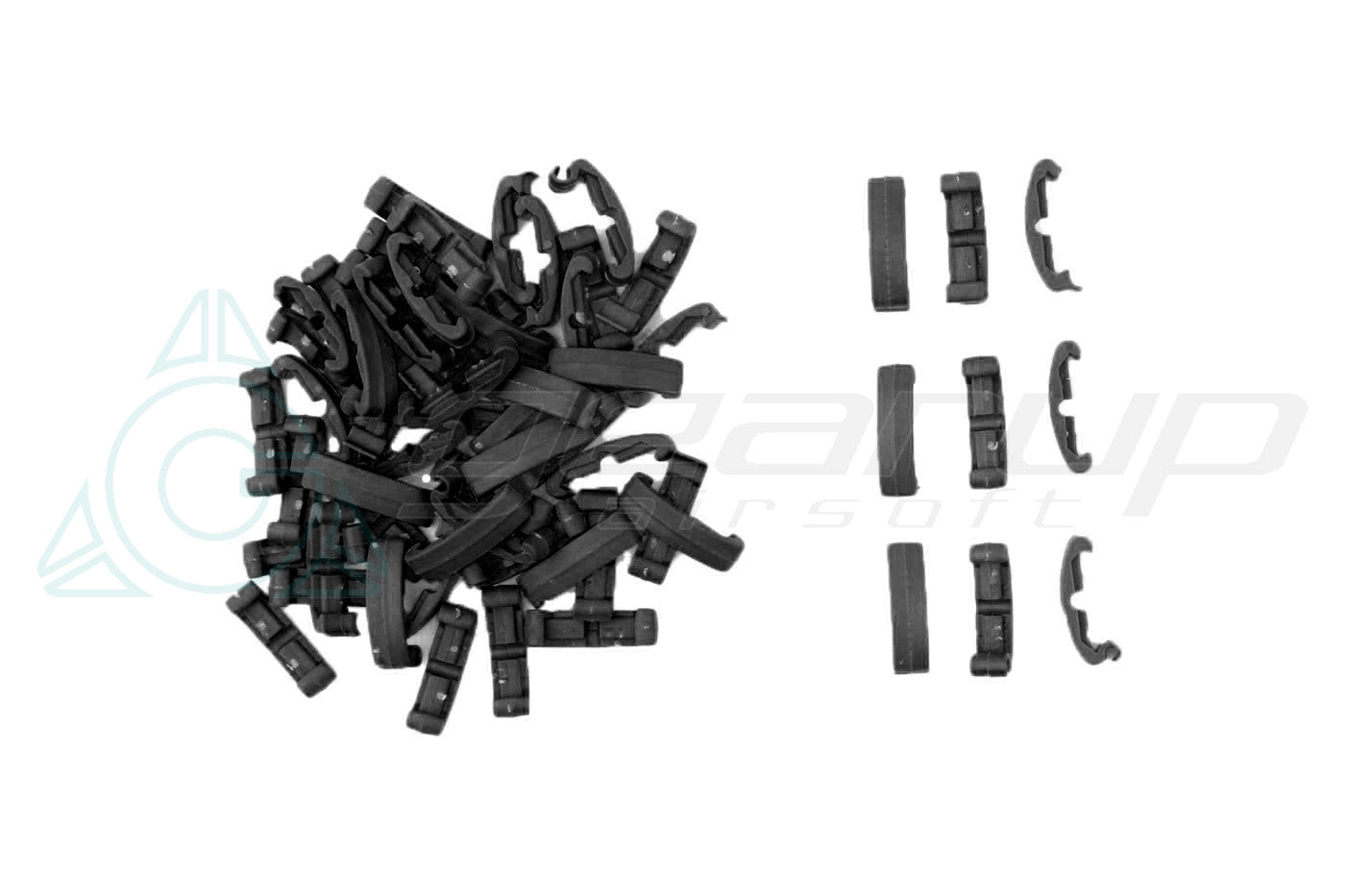 TACTICAL INDEXCLIPS FOR RAIL 60PCS SET (BK)