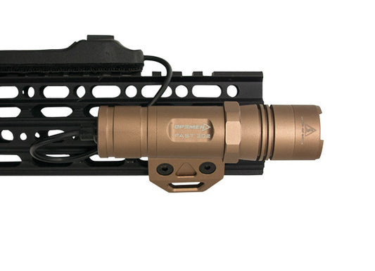 Opsmen Weapons Mounted Flashlight for M-Lok System 400 Lumens Tan