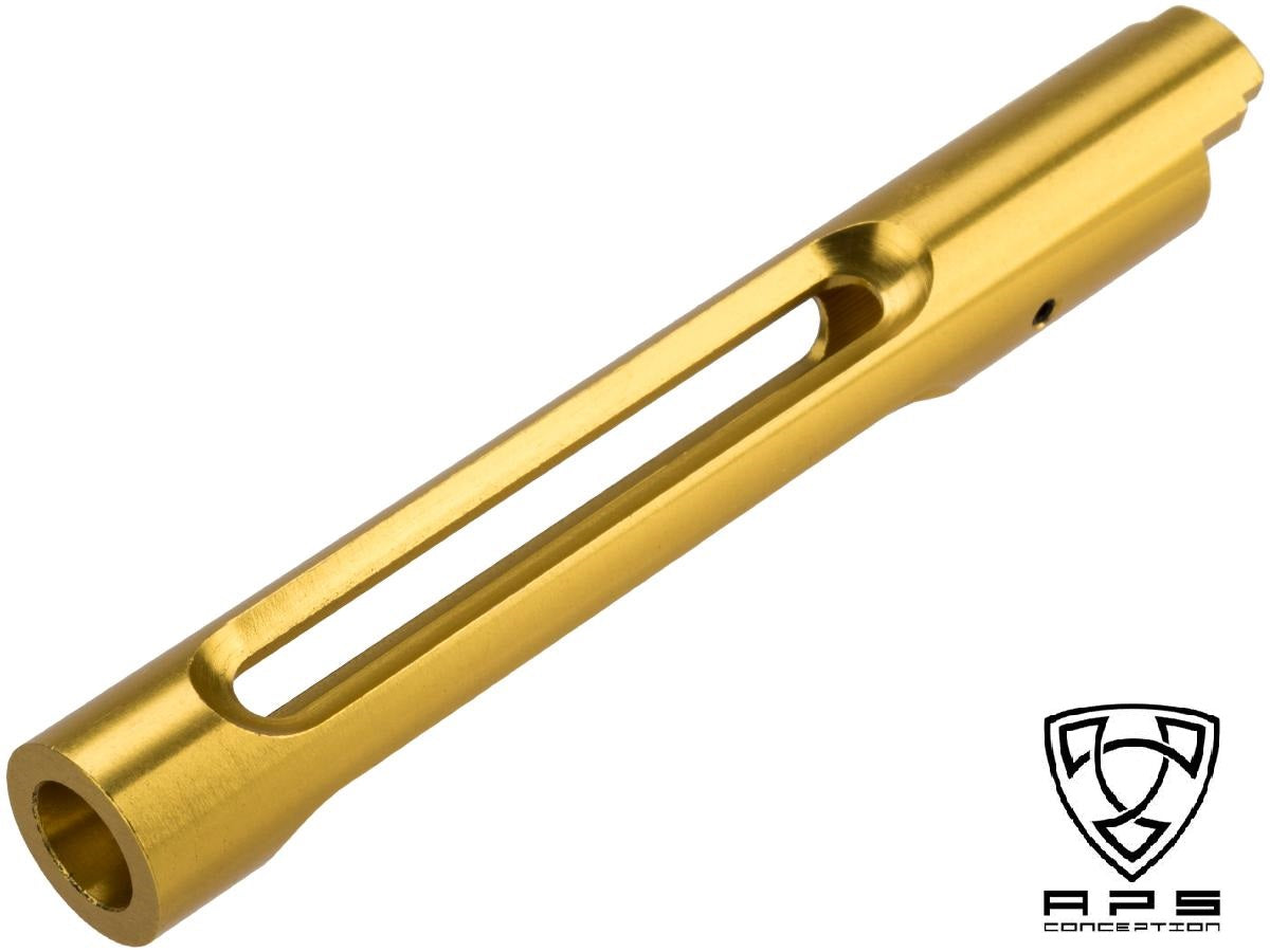 APS Outer Barrel for Hi-Capa 5.1 Pistols (Color: Gold - Skeletonized )