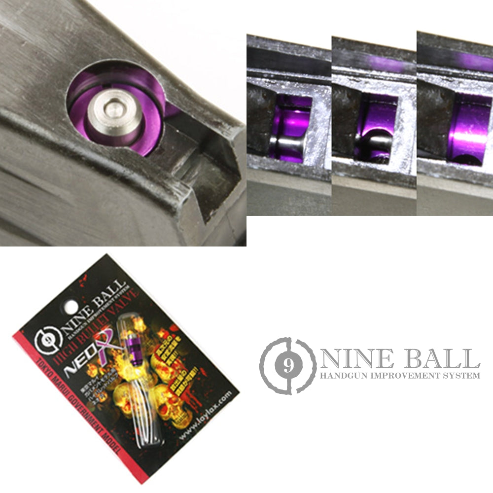 Nine Ball Adjustable High Bullet Valve NEO R Hi-CAPA Series-Colt Government Series-M45A1-FN5-7-M4A1 MWS